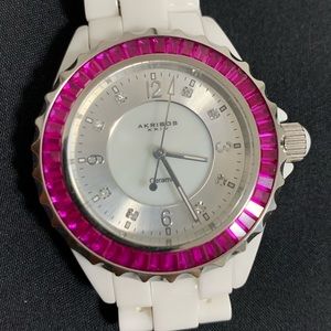 Akribos XXIV Like new ceramic watch.